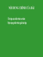 Tổng kết chương I: Cơ học