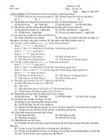 kiểm tra 1 tiết lần 1 kì 1