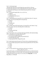 Đề kiểm tra trắc nghiệm chương IV