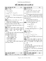 tuyển tập  đề thi học kỳ I líp 12 - THPT Thái Phiên - HP