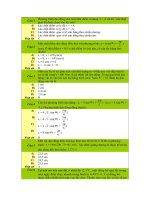 Trắc nghiệm Vật lý 12