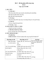 bài tập phép chiếu song song