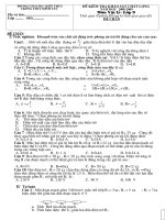 Đề khảo sát đầu năm Lí 9