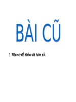 Khảo sát hàm bậc ba  giải tích 12 ( Hội Giảng )