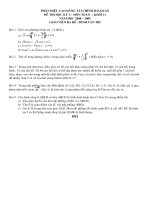 Đề Thi Học Kì I Khối 11 Năm 2008 - 2009