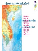 ĐỊA HÌNH VIỆT NAM (TƯ LIỆU SƯU TẦM - HỖ TRỢ GIẢNG DẠY)