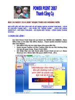 Sử dụng powerpoint 2007