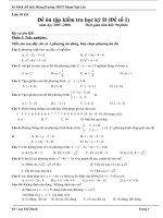 Ôn tập Toán 10 học kỳ II