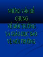 Giáo dục môi trường - phần chung