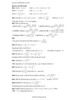 bài tập tiếp tuyến hàm số