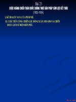 Bài 23: Chiến cuộc Đông Xuân 1953-1954 và chiến dịch Điện Biên Phủ