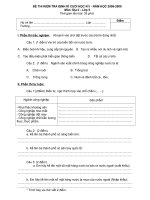 ĐỀ THI KIỂM TRA ĐỊNH KÌ ĐỊA 5