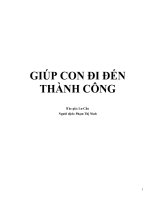 Giúp con đi đến thành công