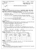 kiểm tra 45 ph lớp 8 (đề C)