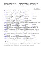 Kiểm tra văn 7 học kỳ I