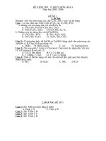 Bài kiẻm tra 15 phút