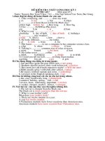 Đề thi học kỳ I va dáp án