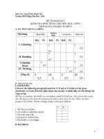 Đề kiểm tra 1 tiết học kỳ II (tham khảo)