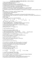 CÂU HỎI TN LUYỆN TẬP BÀI 1 - CHƯƠNG II- 12NC