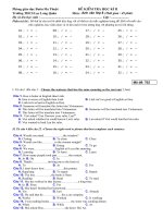 Kiểm tra anh văn 8 học kì II