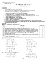 Ôn tập Toán 6 học kỳ II