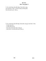 Đề Vẽ kĩ thuật