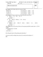 kiểm tra học kỳ I lơpa 10 A và C