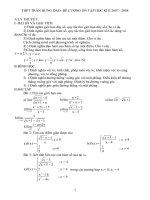 Ôn tập Toán 11 học kỳ II