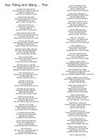 Học tiêng Anh bằng thơ