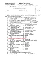 Đề thi các môn Lớp 4