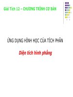 Chuong IIIBai 5- Bai 6Ung dung tich phan-tinh dien tich (CT co ban)