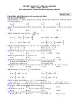 Đề thi HKI toán 11 08-09