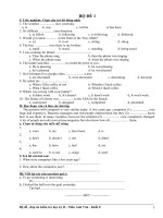 17 Bộ đề - Đáp án Thi HK II, ANH VĂN 8