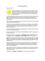 Vẽ hình trong Word