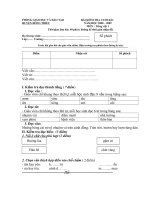 BÀI KIỂM TRA CUỐI KÌ I - Tiếng Việt 1.