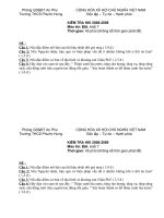 đề thi hkI địa 7