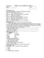 Kiểm tra một tiết