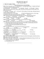 đề kiểm tra sinh 9 HKI