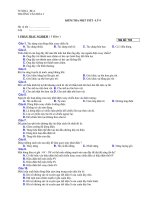 đề thi học kì II lớp 9