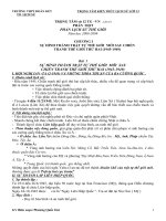 trọng tâm lịch sử 12