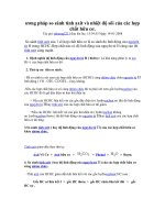 phwơng pháp so sánh tính áit và nhiệt độ sôi các chất