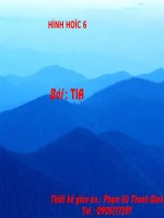 Chương I - Bài 5: Tia