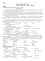 de thi hoc ki I anh van 10