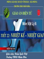 Giáo án Vật Lý 6-Tiết 22
