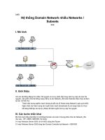 Hệ thống Domain Network nhiều Networks / Subnets