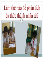 Phân tích đa thức thành nhân tử