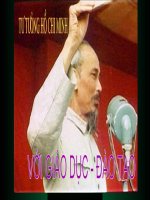 HỌC TẬP TƯ TƯỞNG ĐẠO ĐỨC HỒ CHÍ MINH