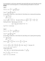 Bai toan khi 1 dai luong thay doi