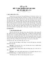 Kinh nghiệm giúp học sinh học tốt Vật lý