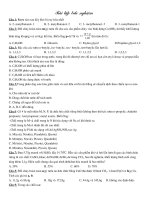 Đề thi thử TN Hóa Học